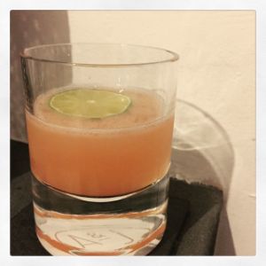 An image of the 50 Shades of Maguey cocktail submitted by n0tquitethere that contains Mezcal, Curaçao Triple Sec, Lime, Passion Fruit Syrup, Turin Bitters and Lime