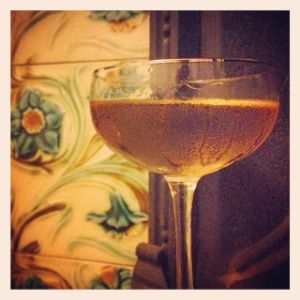 An image of the Alberto cocktail submitted by n0tquitethere that contains London Dry Gin, Cocchi Americano, Amontillado Sherry, Curaçao Triple Sec and Orange