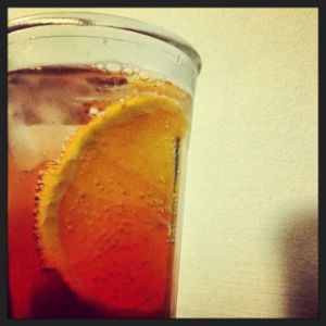 An image of the Americano Highball cocktail submitted by n0tquitethere that contains Sweet Vermouth, Turin Bitters, Soda Water and Orange