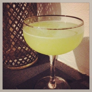 An image of the Apple Daiquiri cocktail submitted by Toby that contains White Rum, Lime, Apple Schnapps and Simple Syrup