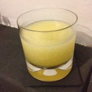 An image of the Borinquen cocktail submitted by n0tquitethere that contains White Rum, Passion Fruit Syrup, Lime, Orange and Dark Rum