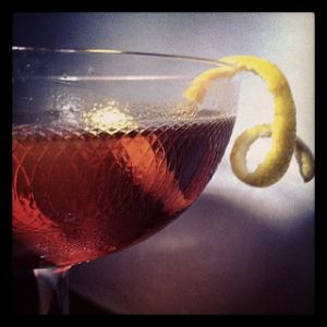 An image of the Bottecchia cocktail submitted by n0tquitethere that contains Fernet Branca, Cynar, Turin Bitters, Salt and Grapefruit