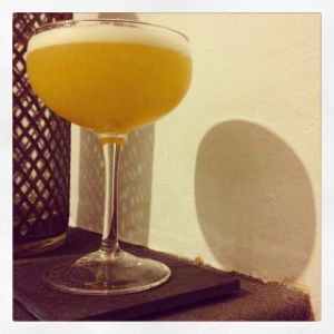 An image of the Brassy Blond cocktail submitted by n0tquitethere that contains Lemon Vodka, Pineapple Juice and Curaçao Triple Sec