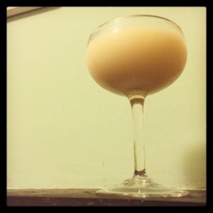 An image of the Cameron's Kick cocktail submitted by n0tquitethere that contains Blended Scotch, Irish Whiskey, Lemon and Orgeat Syrup