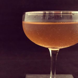 An image of the Charentais cocktail submitted by n0tquitethere that contains Pineau des Charentes, Cognac, Crème de Framboise and Lemon
