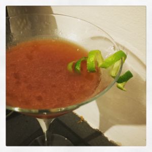 An image of the Charlie Chaplin Cocktail cocktail submitted by n0tquitethere that contains Apricot Brandy, Sloe Gin, Lime and Lime