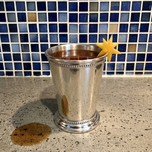 An image of the Chocolate Daisy cocktail submitted by Toby that contains Lemon, Caster Sugar, Raspberry Syrup, Brandy and LBV Port