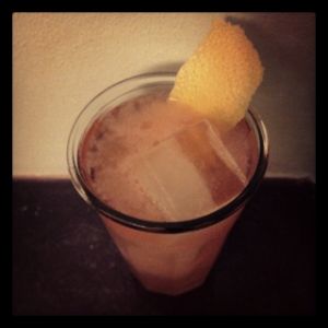 An image of the Cuzco cocktail submitted by n0tquitethere that contains Pisco, Aperol, Simple Syrup, Lemon, Grapefruit, Grapefruit and Kirschwasser