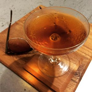 An image of the El Presidente Cocktail No. 2 cocktail submitted by n0tquitethere that contains Gold Rum, Dry Vermouth and Aromatic Bitters