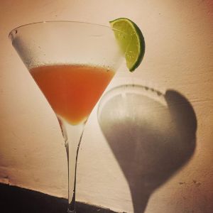 An image of the Embassy Cocktail cocktail submitted by n0tquitethere that contains Brandy, Curaçao Triple Sec, Gold Rum, Lime, Angostura Bitters and Lime