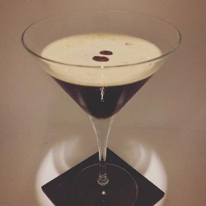 An image of the Finn MacCool cocktail submitted by n0tquitethere that contains Blanco Tequila, Espresso, Coffee Liqueur, Crème de Cacao Blanc, Xocolatl Mole Bitters and Spicey Bitters