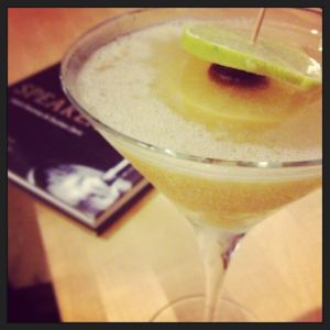 An image of the Frisco Sour cocktail submitted by n0tquitethere that contains Rye Whiskey, Benedictine DOM, Lemon, Lime, Simple Syrup, Lime, Lemon and Cocktail Cherry