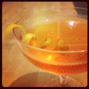 An image of the Mercy, Mercy cocktail submitted by n0tquitethere that contains London Dry Gin, Aperol, Lillet Blanc and Lemon