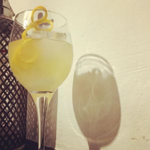 An image of the Nopa's Grapefruit Cocktail cocktail submitted by n0tquitethere that contains Manzanilla Sherry, Grapefruit, Maraschino Liqueur and Grapefruit
