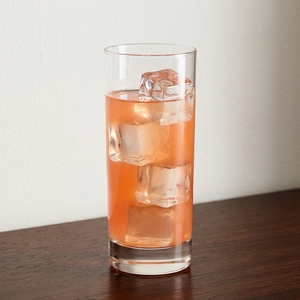 An image of the Palomino cocktail submitted by Toby that contains Amontillado Sherry, Mezcal, Grapefruit, Lime, Simple Syrup, Soda Water and Salt