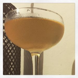 An image of the Paul's Club Cocktail cocktail submitted by n0tquitethere that contains London Dry Gin, Concord Grape Shrub, Simple Syrup and Absinthe