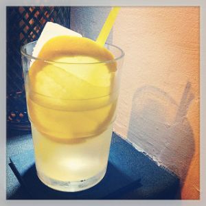 An image of the Pearl Button cocktail submitted by n0tquitethere that contains Cachaça, Lillet Blanc, Lime, San Pellegrino Limonata and Grapefruit