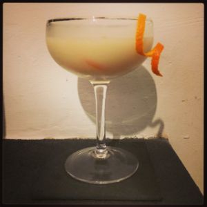 An image of the Rio Bravo cocktail submitted by n0tquitethere that contains Cachaça, Lime, Orgeat Syrup, Fresh Ginger and Orange