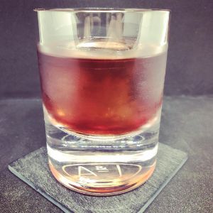 An image of the Sea Way cocktail submitted by n0tquitethere that contains Tequila, Cherry Brandy, Single Malt Scotch and Orange Bitters