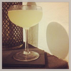 An image of the Settler cocktail submitted by n0tquitethere that contains Brandy, Lemon, Kümmel and Caster Sugar
