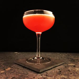 An image of the The Blood of My Enemies cocktail submitted by n0tquitethere that contains Agricole Rhum, Aperol, Blood Orange, Grenadine and Peychauds Bitters