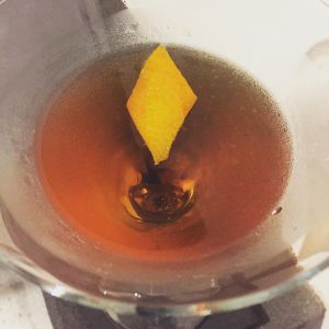 An image of the Valentino cocktail submitted by n0tquitethere that contains London Dry Gin, Turin Bitters, Sweet Vermouth and Orange