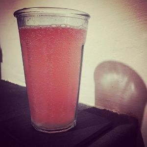 An image of the Violet Fizz cocktail submitted by n0tquitethere that contains London Dry Gin, Lemon, Crème Yvette, Sugar and Soda Water