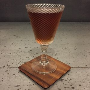 An image of the Window to the Flor cocktail submitted by n0tquitethere that contains Olorosso Sherry, Lillet Blanc, Curaçao Triple Sec and Orange Bitters