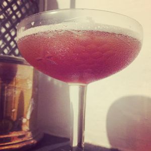 An image of the Yale Cocktail cocktail submitted by n0tquitethere that contains London Dry Gin, Sweet Vermouth, Aromatic Bitters and Crème Yvette